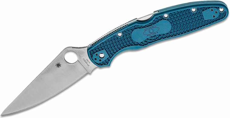 Spyderco Police 4 Lightweight vreckový nôž K390, modrá FRN rukoväť
