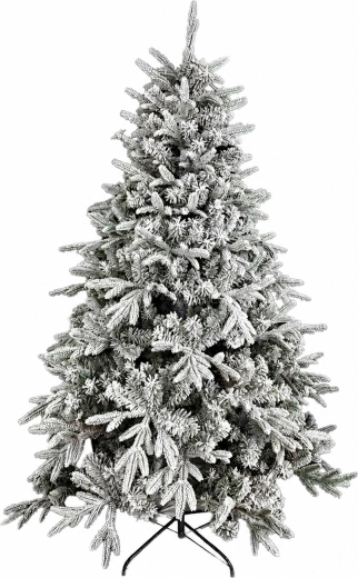 Prémiový umelý smrek – hustý, silno zasnežený, so stojanom 180 cm