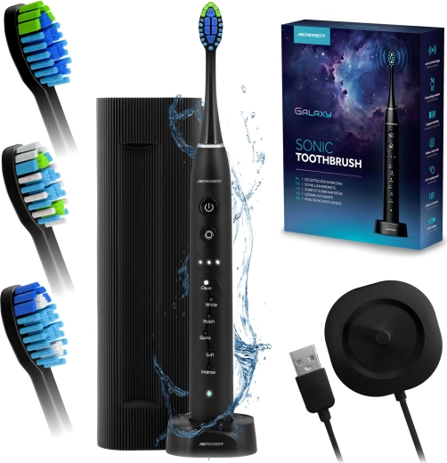 Sonický zubný kefka Berdsen Galaxy čierny