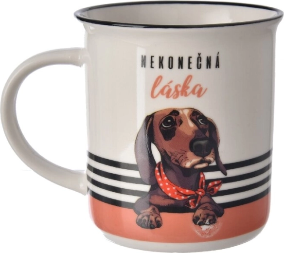 Keramický hrnček Nekonečná láska – pes 300 ml