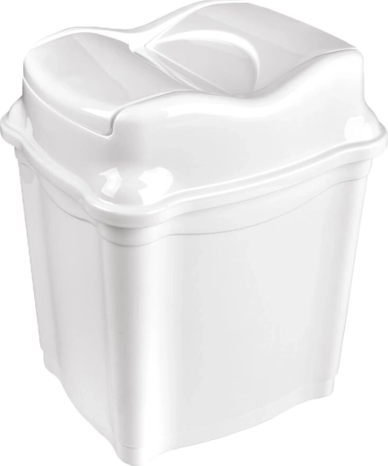 Výklopný odpadkový kôš 9 l WHIRLPOOL, obdĺžnikový, plast, mix farieb