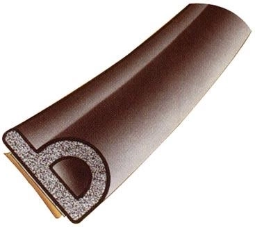 Samolepiace okenné tesnenie EPDM P 9 × 5,5 mm hnedé, 100 m – Trelleborg