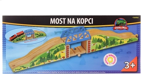 Vláčiky Max – most na kopci pre drevené vláčikodráhy