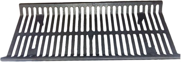 Liatinový košový rošt do krbov a grilov 222 × 483 mm