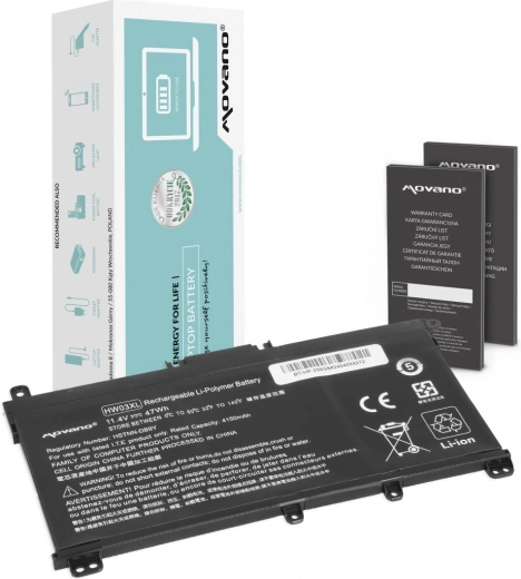 Movano batéria HW03XL pre notebooky HP 15-eg / 15-eh / 17-cn / 17-cp (4150 mAh, 47 Wh)