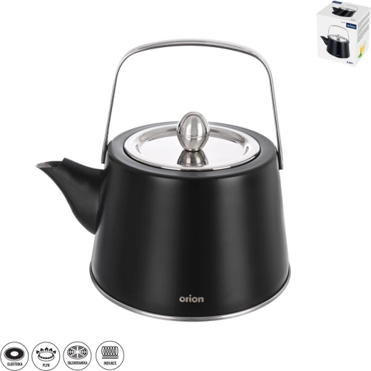 Nerezový čajník BLACK 0,96 l