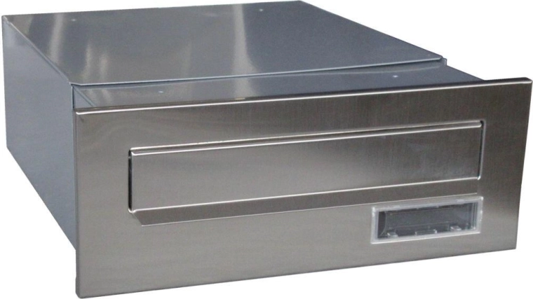 Poštová schránka na zamurovanie do stĺpika z nehrdzavejúcej ocele 320–540 × 250 × 110 mm