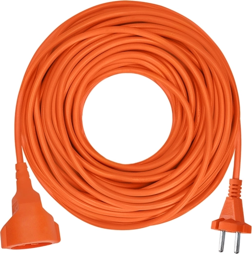Solight predlžovací prívod so spojkou 15 m, 2×1,5 mm², oranžový - 1 kus
