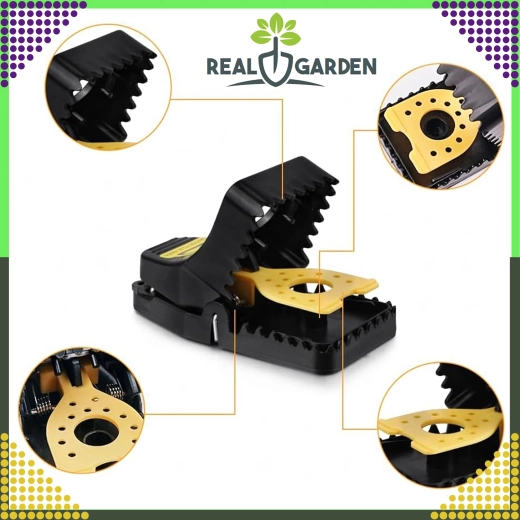 Sada 4 plastových pascí na myši a potkany s gilotínovým mechanizmom