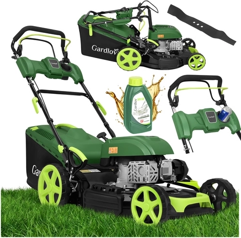 Benzínová kosačka s pojazdom GARDLOV DriveXPro 51 cm 4v1, 196 cm³
