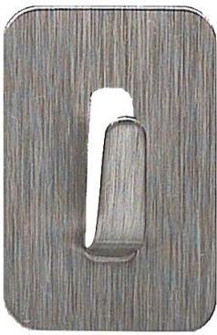 Samolepiace nerezové háčiky obdĺžnikové 2,5 × 3,5 cm (4 ks)