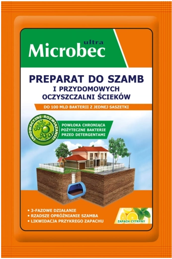 Microbec Ultra enzýmový prípravok pre septiky a domáce čistiarne 25 g