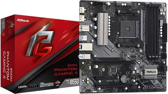 Základná doska ASRock B550M Phantom Gaming 4 AM4 mATX - 1 kus