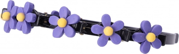 Čelenka so sponkami do vlasov - kvet, vzor V