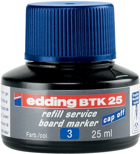 Atrament Edding BTK 25 modrý – náplň pre tabuľové popisovače
