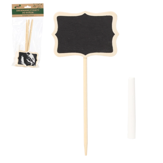 Súprava 6 drevených štítkov k rastlinám 8 × 17 cm