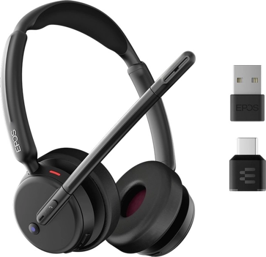 Bezdrôtový headset EPOS IMPACT 500 pro Microsoft Teams a UC s ANC (USB‑C + USB‑A)