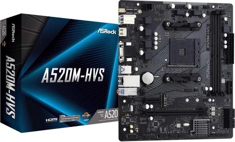 Základná doska ASRock A520M-HVS (AM4, mATX)