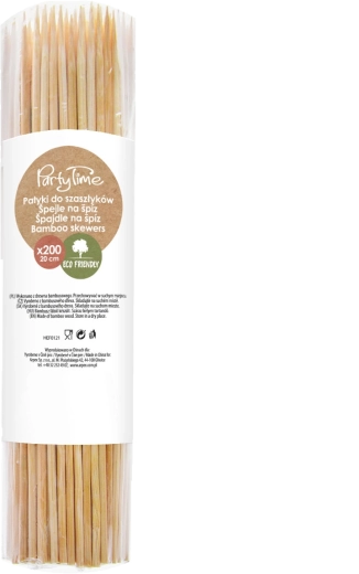 Bambusové špajdle na špízy 20 cm ARPEX (200 ks)