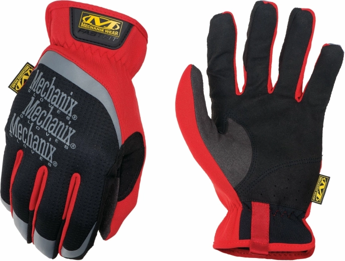 Pracovné rukavice Mechanix FastFit Red XXL čierno‑červené