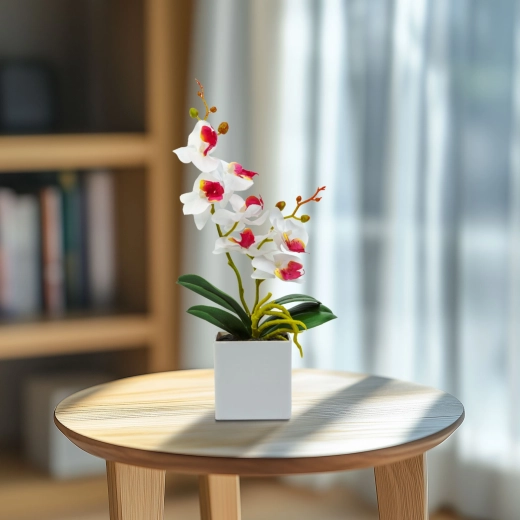 Umelá dekoratívna orchidea 37 cm – 1 kus