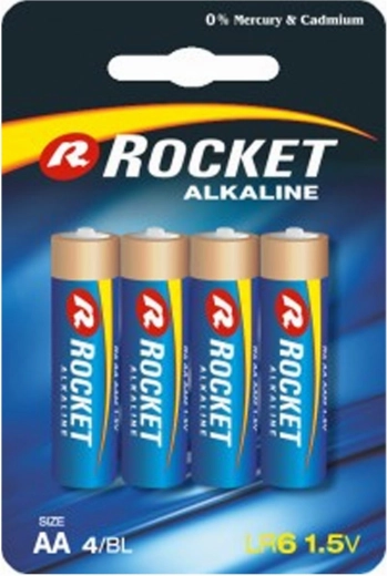 Alkalické batérie Rocket AA LR06 1,5 V - 4 ks
