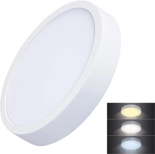 Solight LED mini panel CCT prisadený okrúhly 24 W