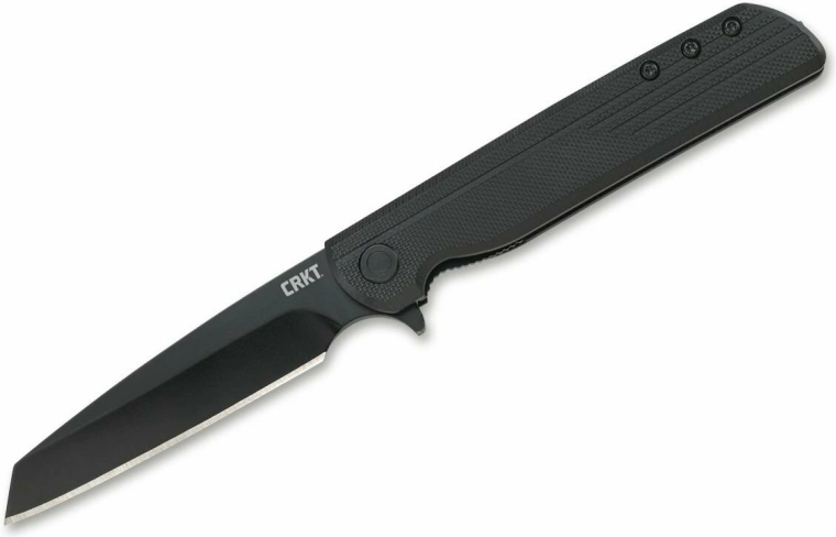 Vreckový zatvárací nôž CRKT LCK+ Blackout s asistovaným otváraním 8,2 cm
