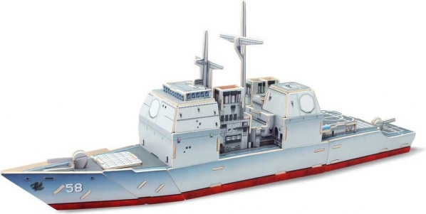 RoboTime drevená skladačka krížnik Aegis