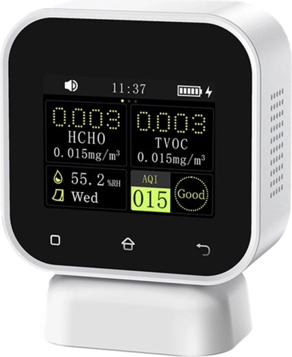 FNIRSI SFD-02 monitor kvality vnútorného vzduchu 4 v 1 s detekciou formaldehydu