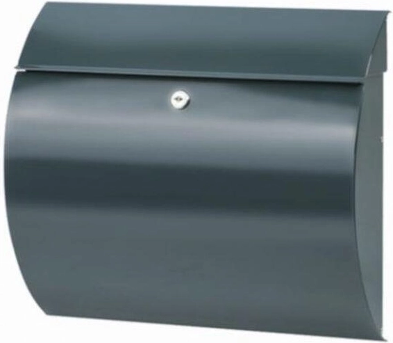 Poštová schránka Toscana antracitová z pozinkovanej ocele 330 × 360 × 100 mm