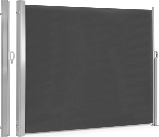 Výsuvná bočná markíza 300 × 200 cm, záhradná zástena na terasu, antracit