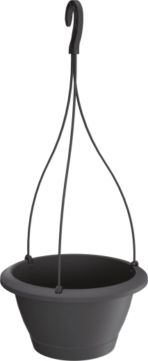 Závesný kvetináč RESPANA W 27 cm antracit