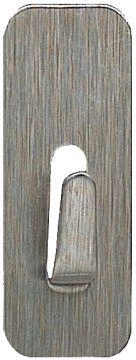 Samolepiace nerezové háčiky obdĺžnikové 1,8 × 4,5 cm, sada 4 ks