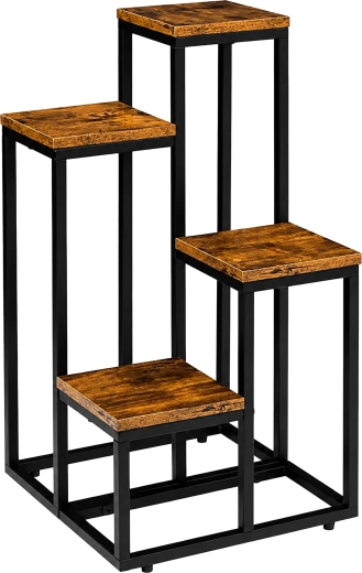 Stojan na kvety, kovový, 4 poschodia, 68 cm - 1 kus