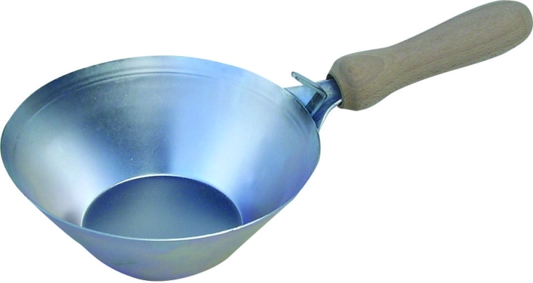 Murárska naberačka s drevenou rukoväťou 185 mm