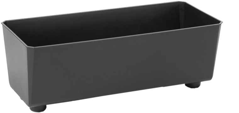 Kvetinový truhlík SAGA 375 × 170 mm čierny
