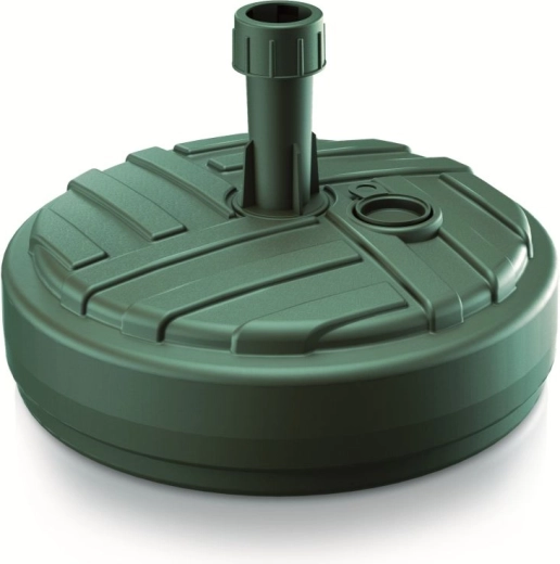 Podstavec pod slnečník 39 cm – zelený plastový stojan s možnosťou plnenia