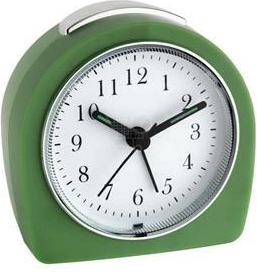 TFA analógový retro budík s podsvietením, zelený