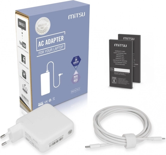 Mitsu USB‑C napájací adaptér 67 W s Power Delivery