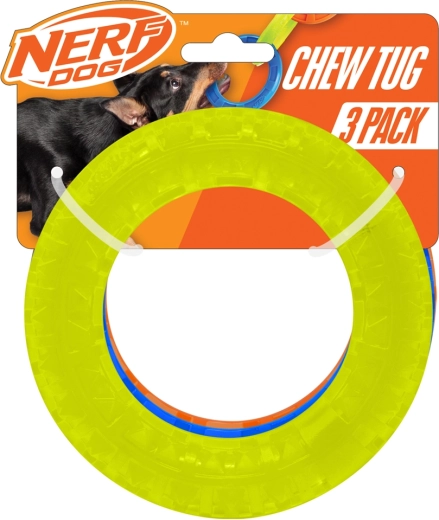 Nerf Dog sada priehľadných aportovacích kruhov so špicmi 12,5 cm (3 ks)