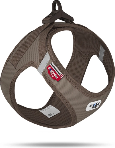 Curli menčestrový postroj pre psov so sponou Brown 2XS (2–4 kg)