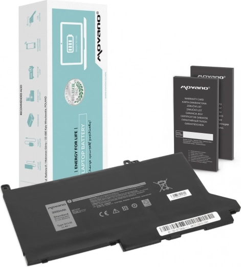 Movano batéria pre Dell Latitude 7280/7290/7380/7390/7480/7490 (11,4 V, 3000 mAh, 34 Wh)