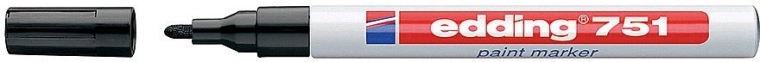 Lakový popisovač Edding 751 čierny