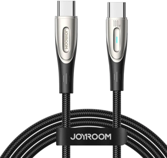 Joyroom Star-Light kábel USB‑C na USB‑C 100 W 1,2 m čierny