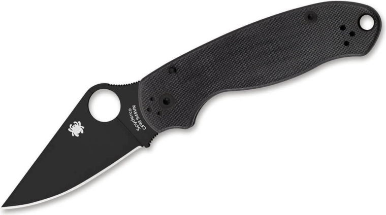 Spyderco Para 3 Black G10 vreckový nôž 7,5 cm – celočierny