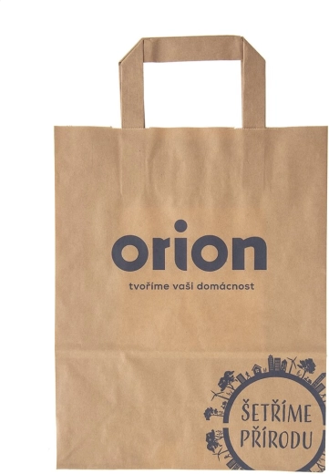 Papierová reklamná taška RM s motívom „Šetríme prírodu“ 22 × 28 cm