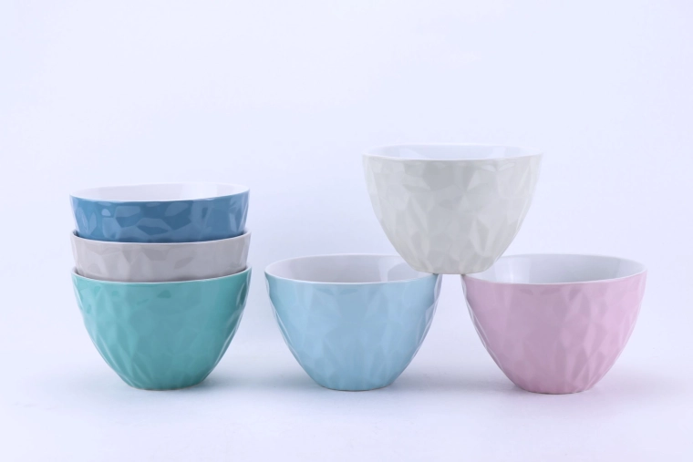 Keramická polievková miska Diamond 680 ml, sada 6 ks