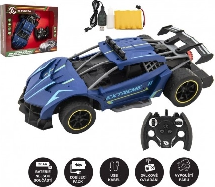 RC auto Sport s parným efektom, modré, 2,4 GHz
