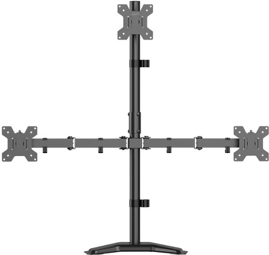 Stojan na 3 monitory 17–32" s nosnosťou 10 kg na rameno